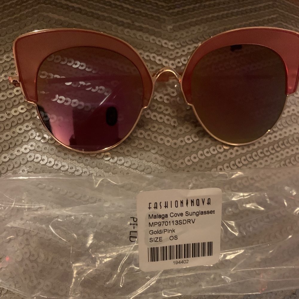 Fashion Nova Pink Sunglasses